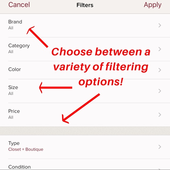 ALWAYS USE THE FILTER OPTION TO FIND WHAT YOU WANT - Picture 4 of 9